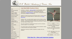 Desktop Screenshot of liballetacademy.com